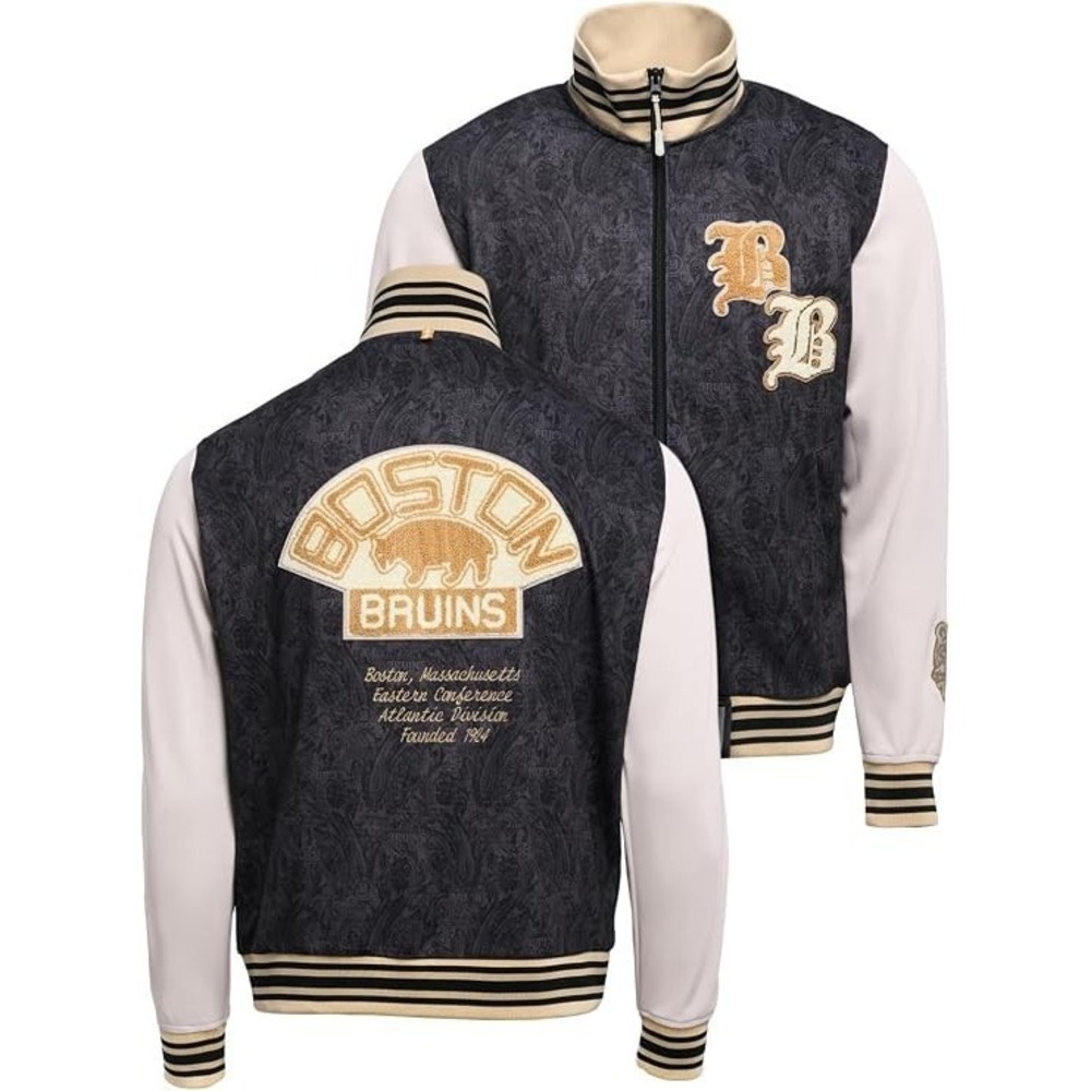 Boston Bruins Men's Official NHL Hockey Track Jacket by FE New w/ Tags Medium